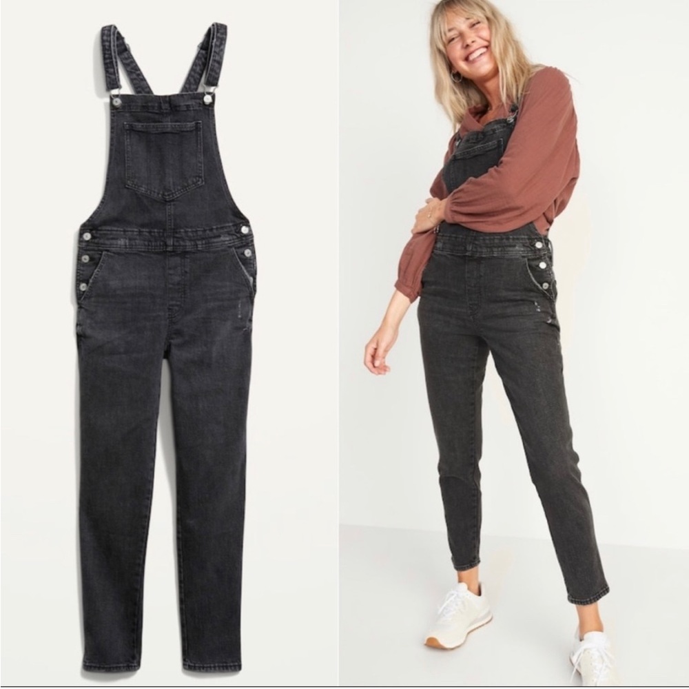Old Navy black overalls
